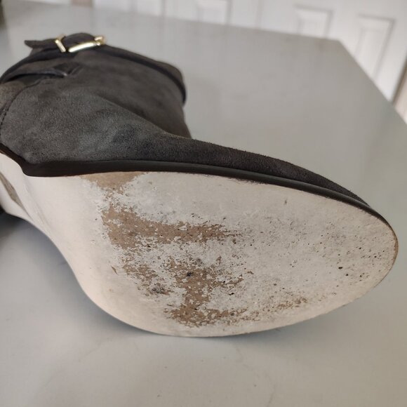 J. Crew - Dark Gray Suede Boot - Picture 4 of 5